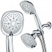 Luxury Square 48-setting High-Pressure Dual Head/Handheld Shower Spa Combo. Extra-Long 72" Stainless Steel Hose  3-way Flow Diverter  All-Chrome Finish. Best Quality from Top American Manufacturer! - B07GVRJR3L